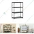Rackwell 36x15x60 Inches 4-Shelves Mild Steel Black Coated Boltless Rack For Multipurpose Uses